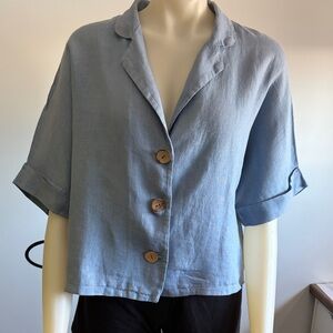 Crop linen jacket/shirt